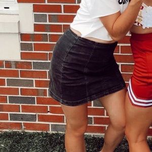 Pacsun tight black jean skirt